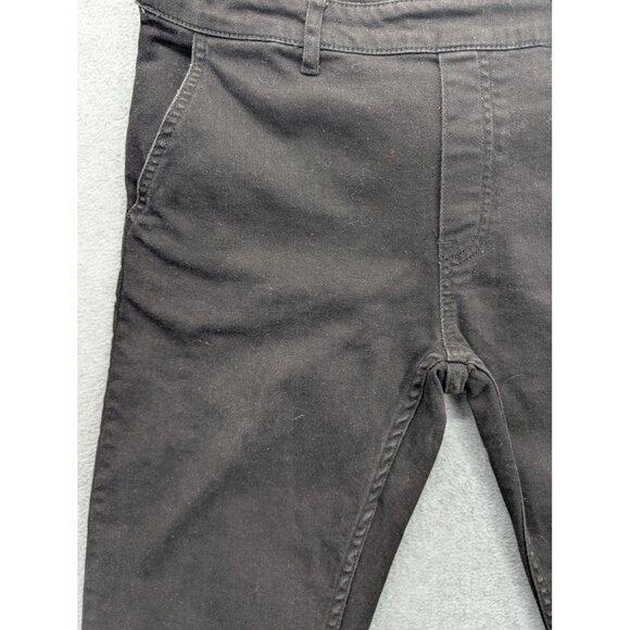 H&M Overalls Womens 10 Black Stretch Denim Bib Adjustable Straps Skinny Pockets - Picture 4 of 14